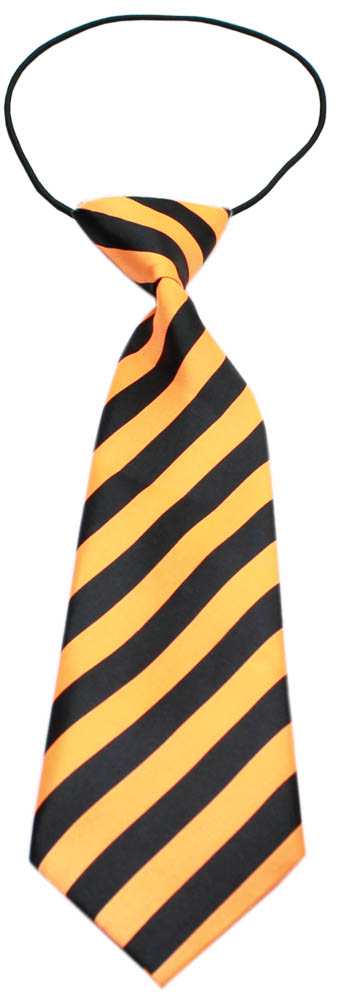 Big Dog Neck Tie Striped Orange